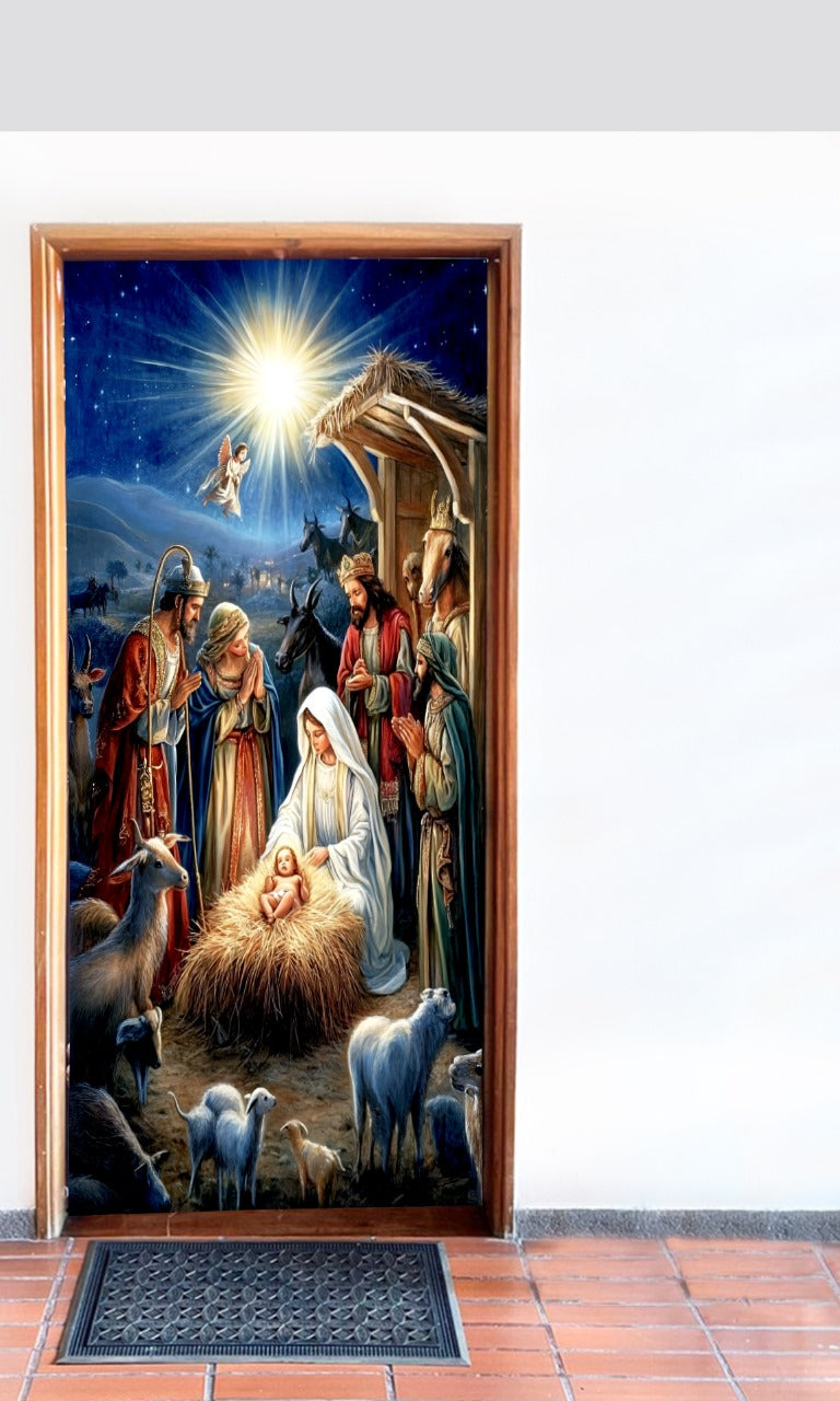 FUNDA NAVIDEÑA PARA PUERTAS