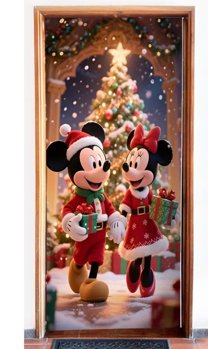 FUNDA NAVIDEÑA PARA PUERTAS
